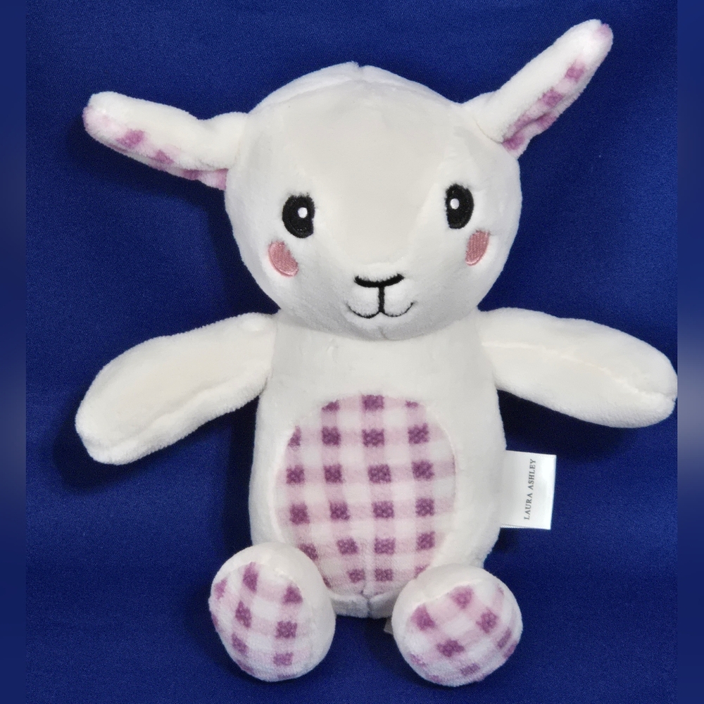 Laura Ashley Violet Plaid Kate Lamb Plush